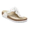 Adorno floral Gizeh en piel natural