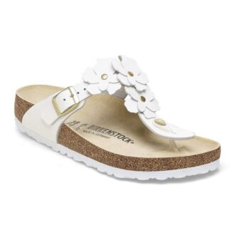 Adorno floral Gizeh en piel natural