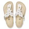 Adorno floral Gizeh en piel natural