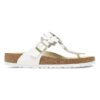 Adorno floral Gizeh en piel natural