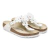 Adorno floral Gizeh en piel natural