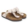 Adorno floral Gizeh en piel natural