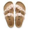 Adorno floral Mayari en piel natural