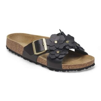 Adorno floral Siena en piel natural