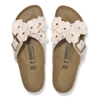 Adorno floral Siena en piel natural
