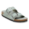 Arizona Big Buckle de charol de cuero natural