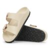 Arizona Big Buckle de charol de cuero natural