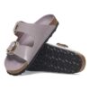 Arizona Big Buckle de charol de cuero natural
