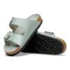 Arizona Big Buckle de charol de cuero natural