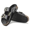 Arizona Big Buckle de charol de cuero natural