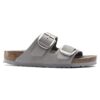 Arizona Big Buckle de cuero nobuck natural