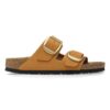 Arizona Big Buckle de piel nobuck naranja quemado