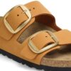 Arizona Big Buckle de piel nobuck naranja quemado