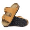 Arizona Big Buckle de piel nobuck naranja quemado