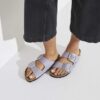 Arizona Big Buckle Nubuck Leather Purple Fog