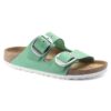 Arizona Big Buckle, piel nobuck, verde jade intenso