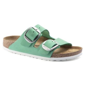 Arizona Big Buckle, piel nobuck, verde jade intenso