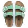 Arizona Big Buckle, piel nobuck, verde jade intenso