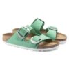 Arizona Big Buckle, piel nobuck, verde jade intenso