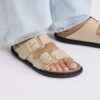 Arizona Droplet Buckle Cuero natural charol