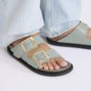 Arizona Droplet Buckle Cuero natural charol