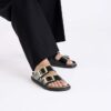 Arizona Droplet Buckle Cuero natural charol