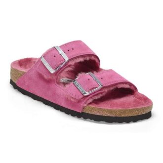 Arizona Shearling Cuero de ante y piel de oveja Fucsia Tulip