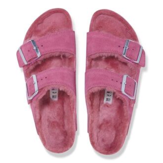 Arizona Shearling Cuero de ante y piel de oveja Fucsia Tulip