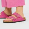 Arizona Shearling Cuero de ante y piel de oveja Fucsia Tulip
