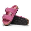 Arizona Shearling Cuero de ante y piel de oveja Fucsia Tulip