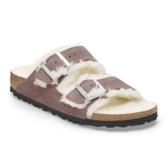 Arizona Shearling Cuero de ante y piel de oveja, morado descolorido