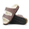 Arizona Shearling Cuero de ante y piel de oveja, morado descolorido