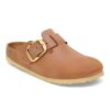 Boston Big Buckle de cuero natural aceitado