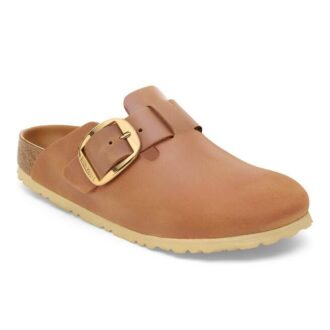 Boston Big Buckle de cuero natural aceitado