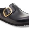 Boston Big Buckle de piel natural
