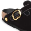 Boston, Big Buckle, ribete, remache, logotipo, tejido, terciopelo, negro
