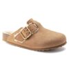 Boston Bold de piel natural con forro de borrego