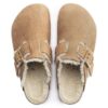 Boston Bold de piel natural con forro de borrego
