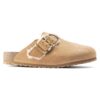 Boston Bold de piel natural con forro de borrego
