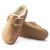 Boston Bold de piel natural con forro de borrego