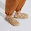 Boston Bold de piel natural con forro de borrego