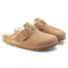 Boston Bold de piel natural con forro de borrego