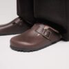 Boston Wire Buckle de cuero natural