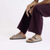 Cuero nobuck Arizona morado descolorido