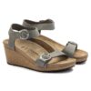 Cuero nubuck Soley en color gris paloma