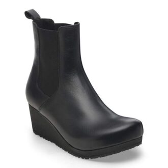 Ebba Slip on de piel negra