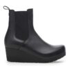 Ebba Slip on de piel negra