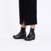 Ebba Slip on de piel negra