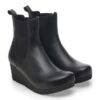 Ebba Slip on de piel negra