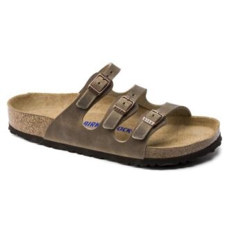 Florida Soft Footbed de cuero engrasado, color marrón tabaco